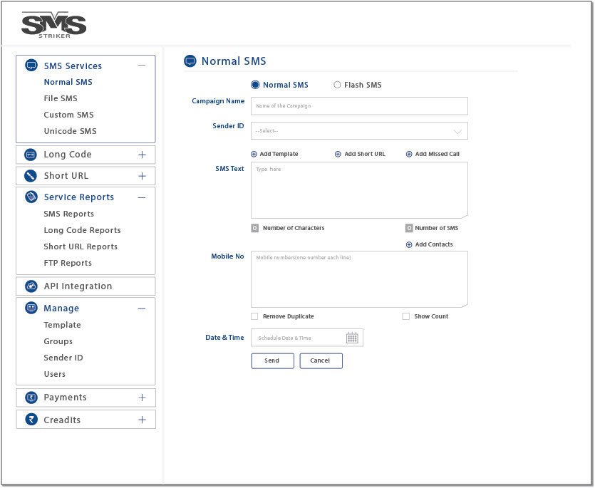 features sms services